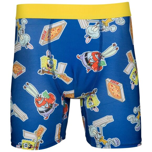 Nickelodeon SpongeBob SquarePants "Krusty Krab Pizza" Men's Boxer Brief - Large - Picture 2 of 4